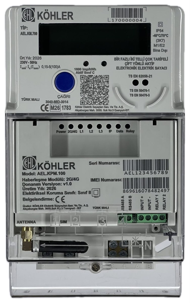 KÖHLER KM700 pro modüler sayaç