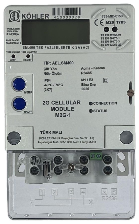 KÖHLER SM400 Cellular akıllı sayaç